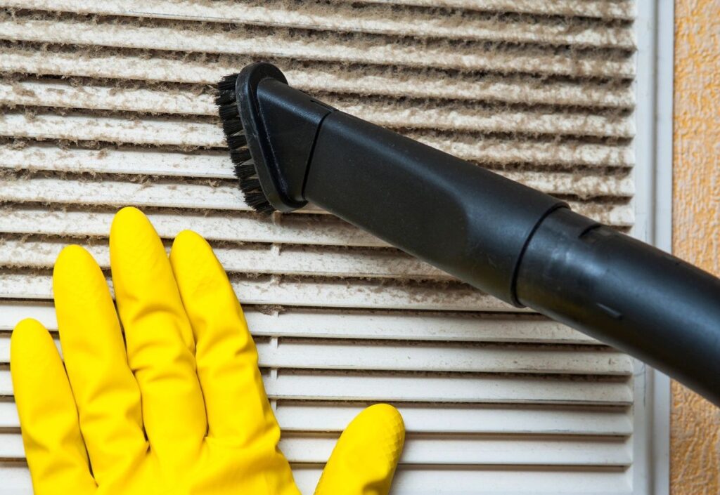 dirty air duct vent